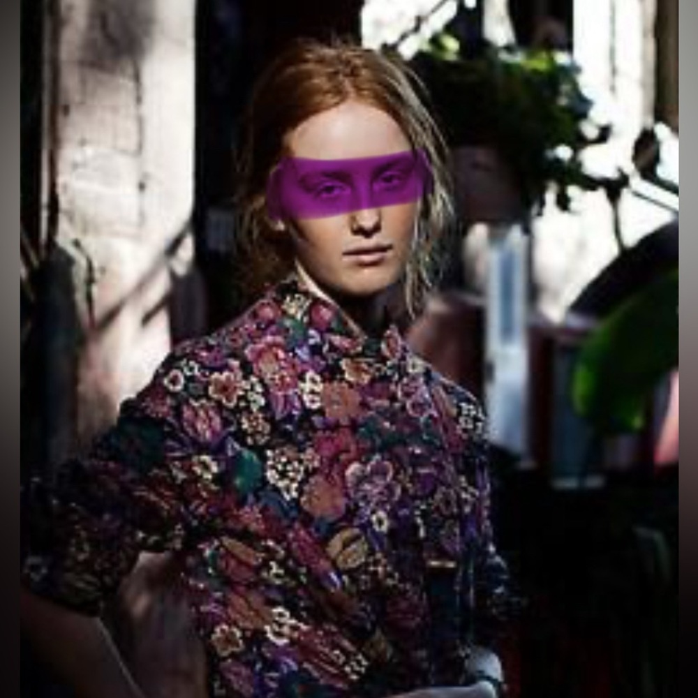 Della Spiga Purple Button Up Blouse